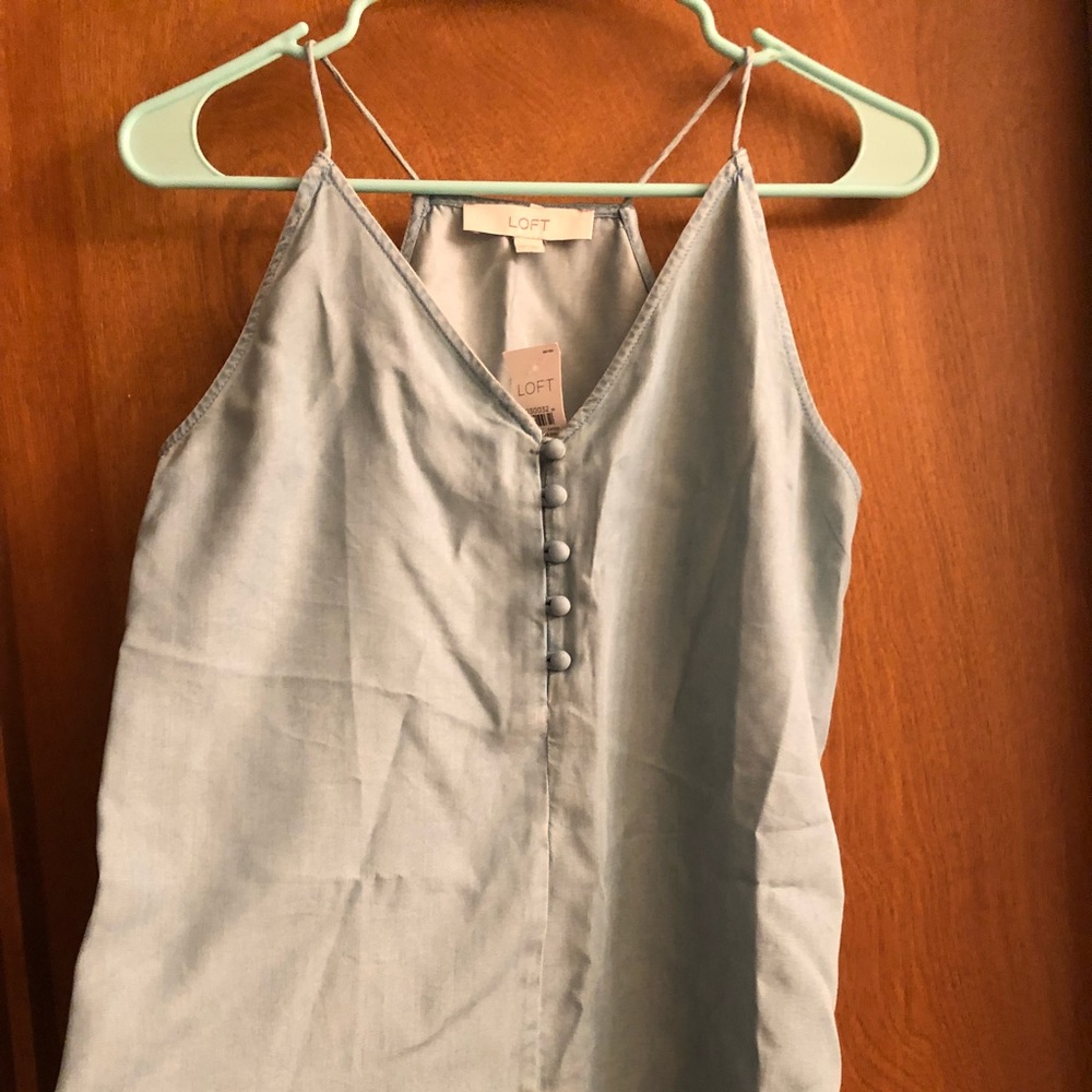 Loft Chambray Strappy Cami
